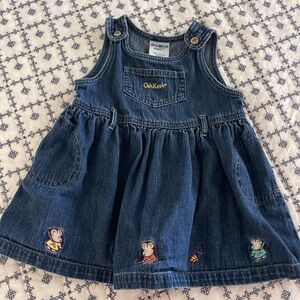 Vintage Oshkosh mice denim dress
